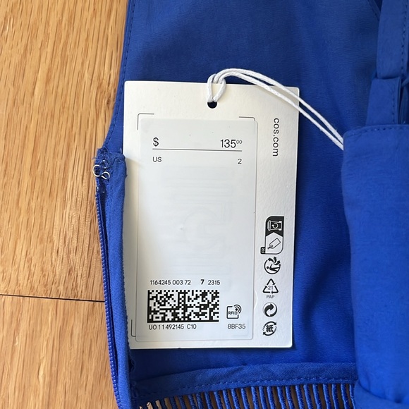 COS v-neck midi slip dress - Picture 5 of 5